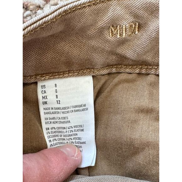 American Eagle Outfitters, Khaki/Twill, size womens 8, Super stretch - Picture 7 of 8